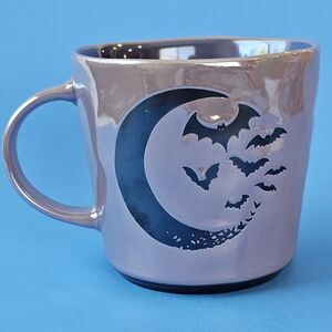 Bat Halloween Iridescent Spooky Mug Pearlized Ceramic Coffee Tea Mug Pasteloween